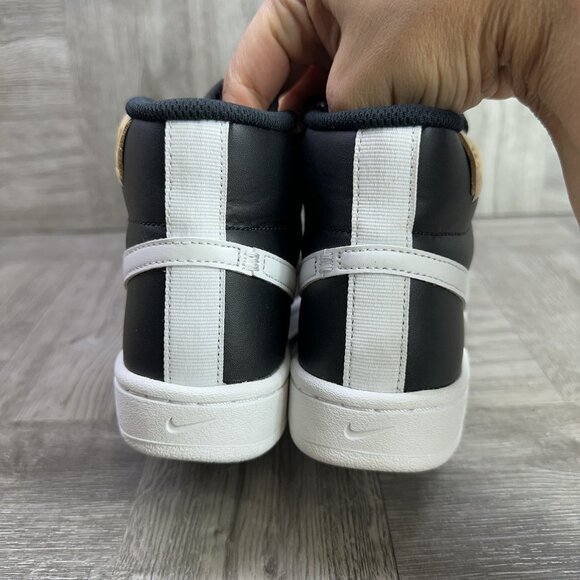 Nike Court Royale 2 Women's size 5.5 Black White Leather Shoes CT1725-001 - Picture 6 of 9
